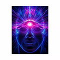 Third Eye Awakening Wall Art | Spiritual Energy Psychedelic Canvas