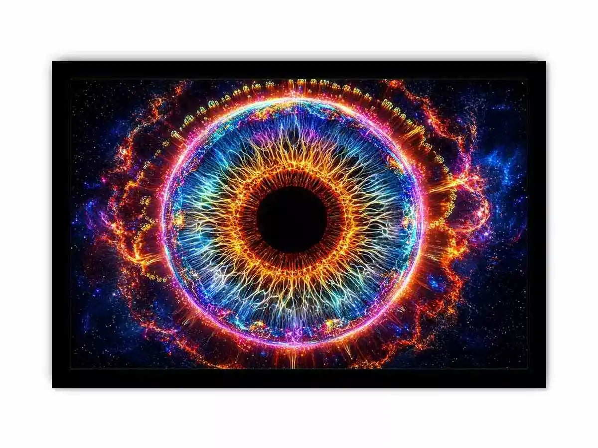 Cosmic Eye Wall Art | Universe Vision Abstract Canvas