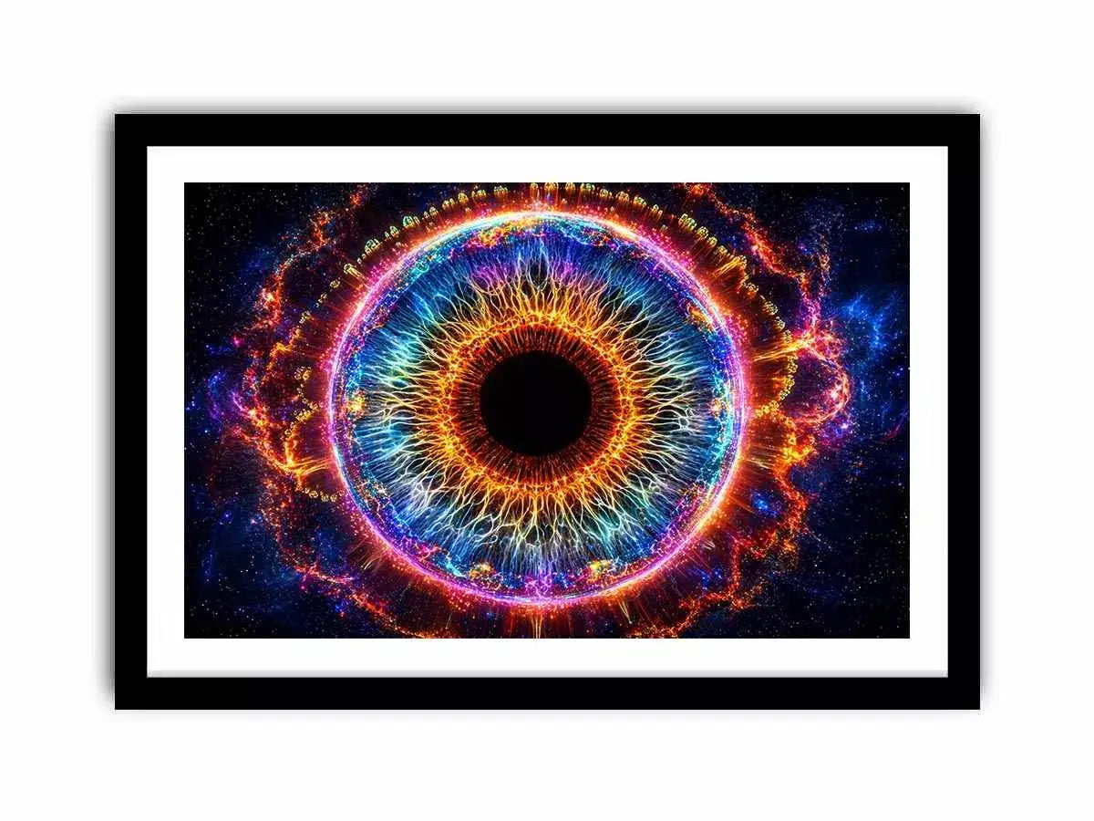 Cosmic Eye Wall Art | Universe Vision Abstract Canvas