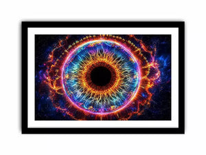 Cosmic Eye Wall Art | Universe Vision Abstract Canvas