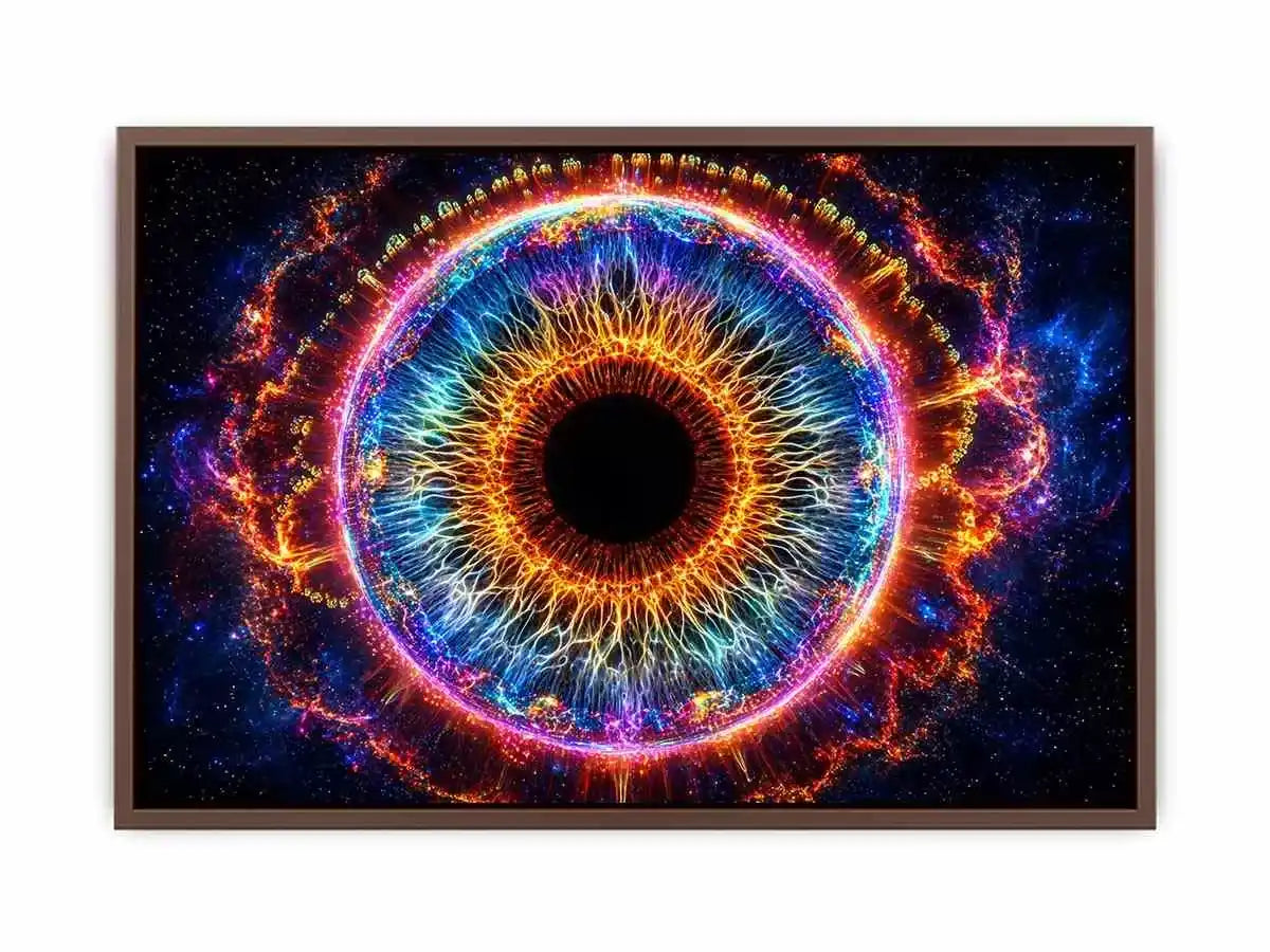 Cosmic Eye Wall Art | Universe Vision Abstract Canvas