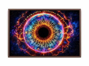 Cosmic Eye Wall Art | Universe Vision Abstract Canvas