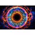 Cosmic Eye Wall Art | Universe Vision Abstract Canvas