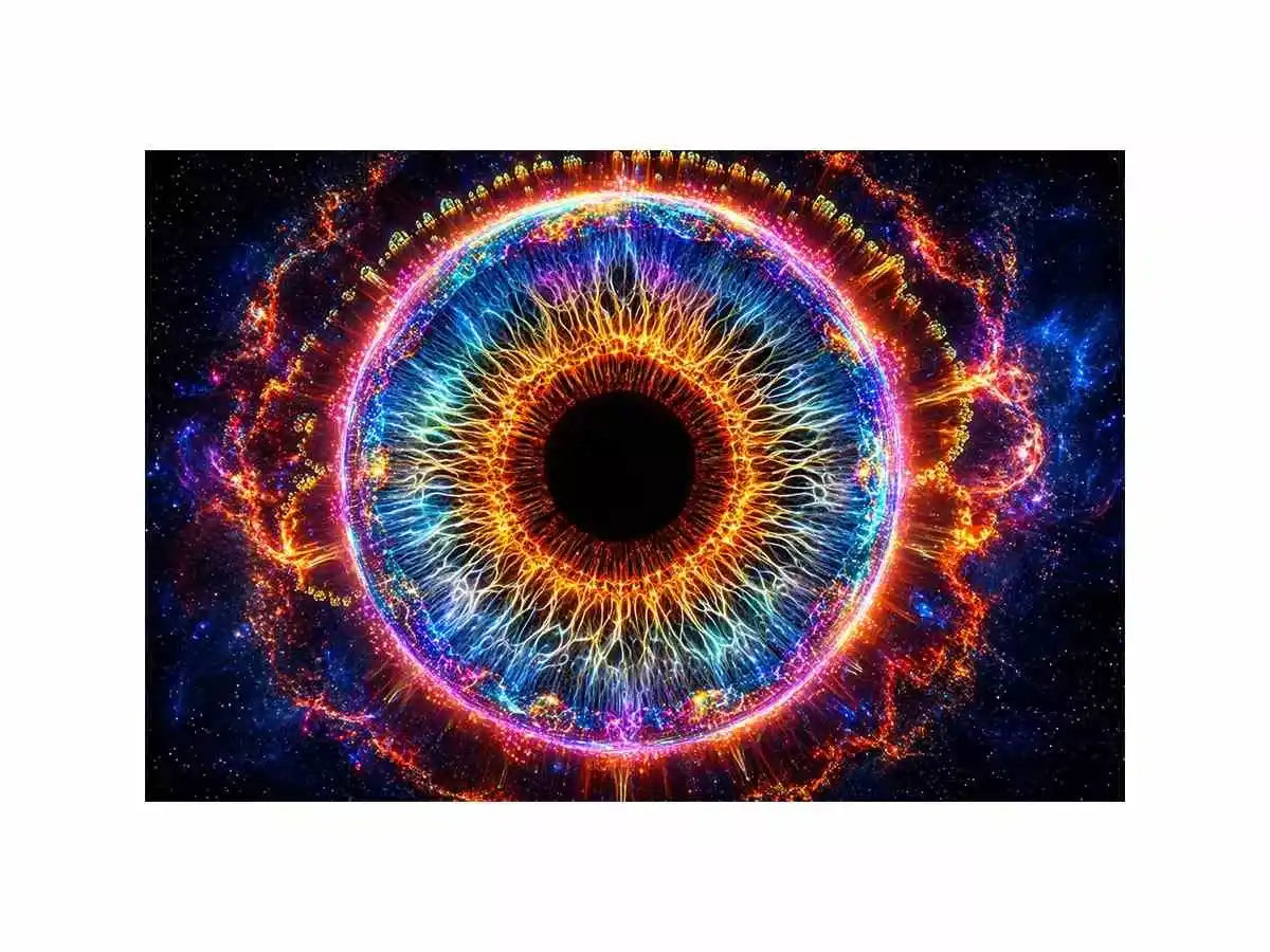 Cosmic Eye Wall Art | Universe Vision Abstract Canvas