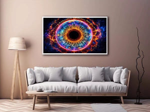 Cosmic Eye Wall Art | Universe Vision Abstract Canvas