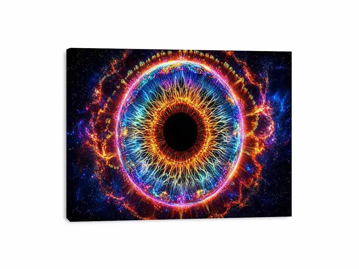 Cosmic Eye Wall Art | Universe Vision Abstract Canvas