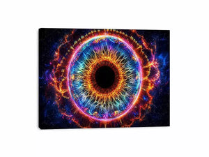 Cosmic Eye Wall Art | Universe Vision Abstract Canvas