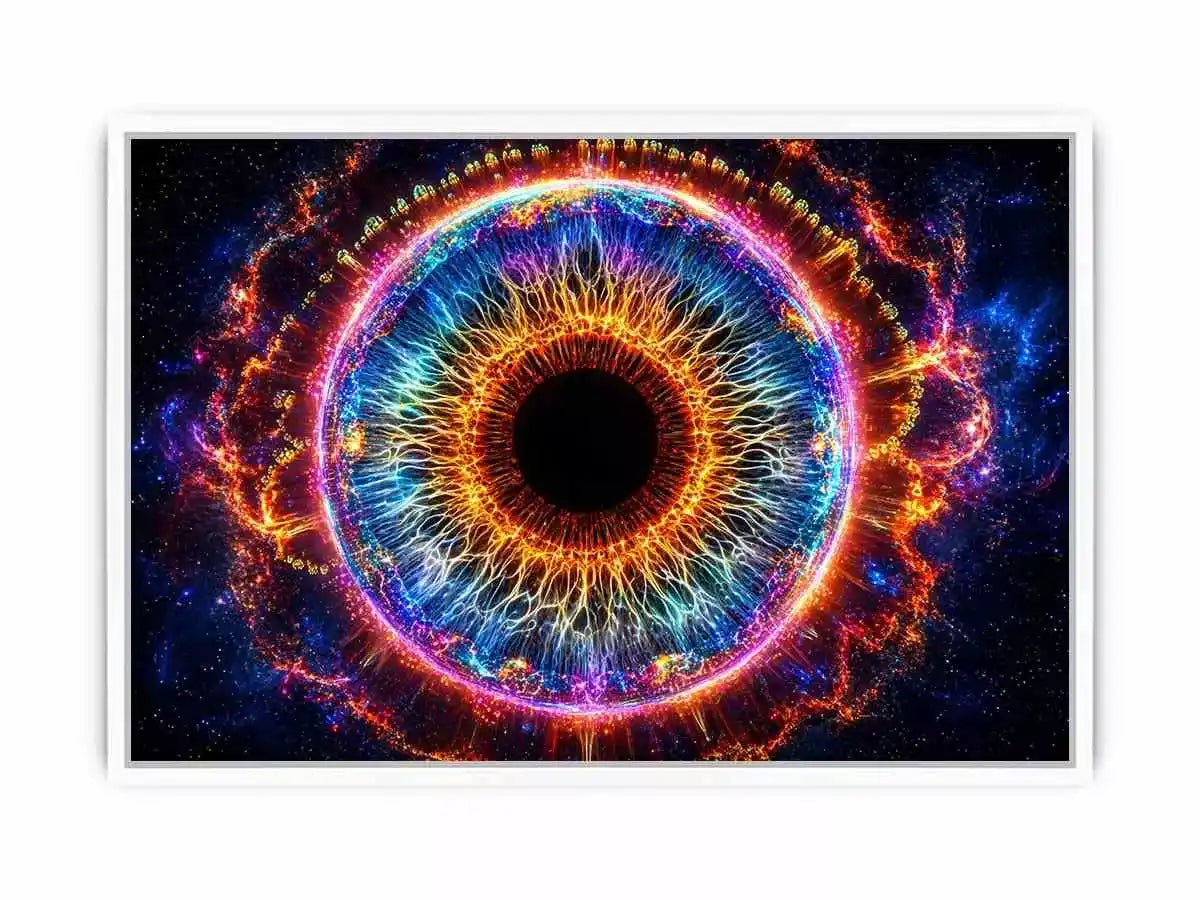 Cosmic Eye Wall Art | Universe Vision Abstract Canvas