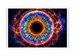 Cosmic Eye Wall Art | Universe Vision Abstract Canvas