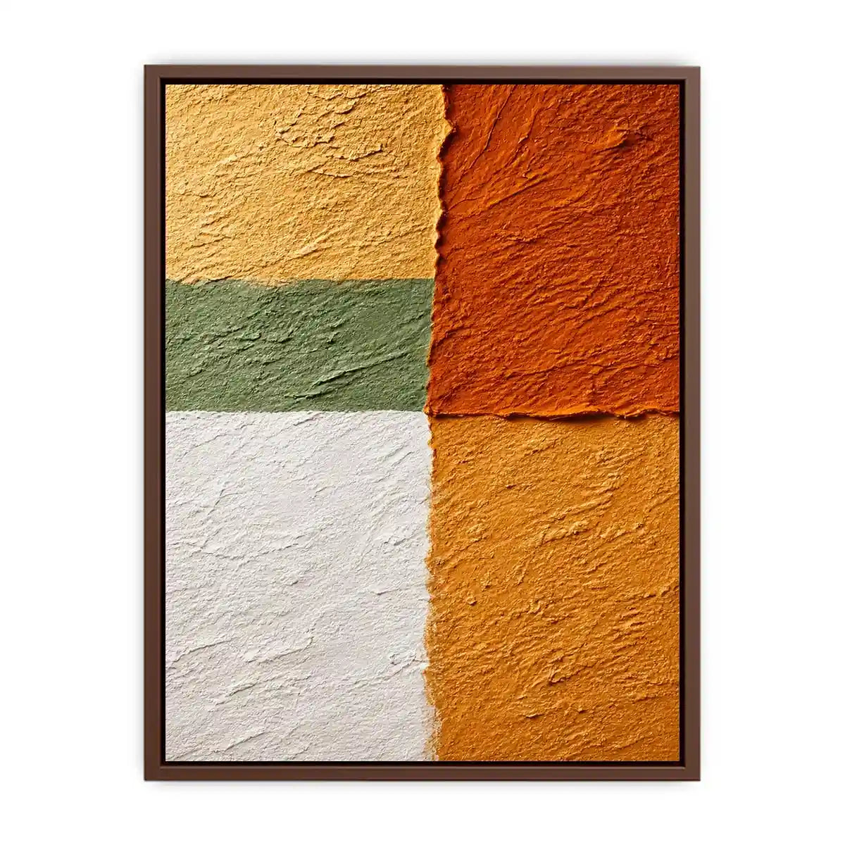abstract textured wall art warm earthy tones terracotta beige minimalist canvas decor