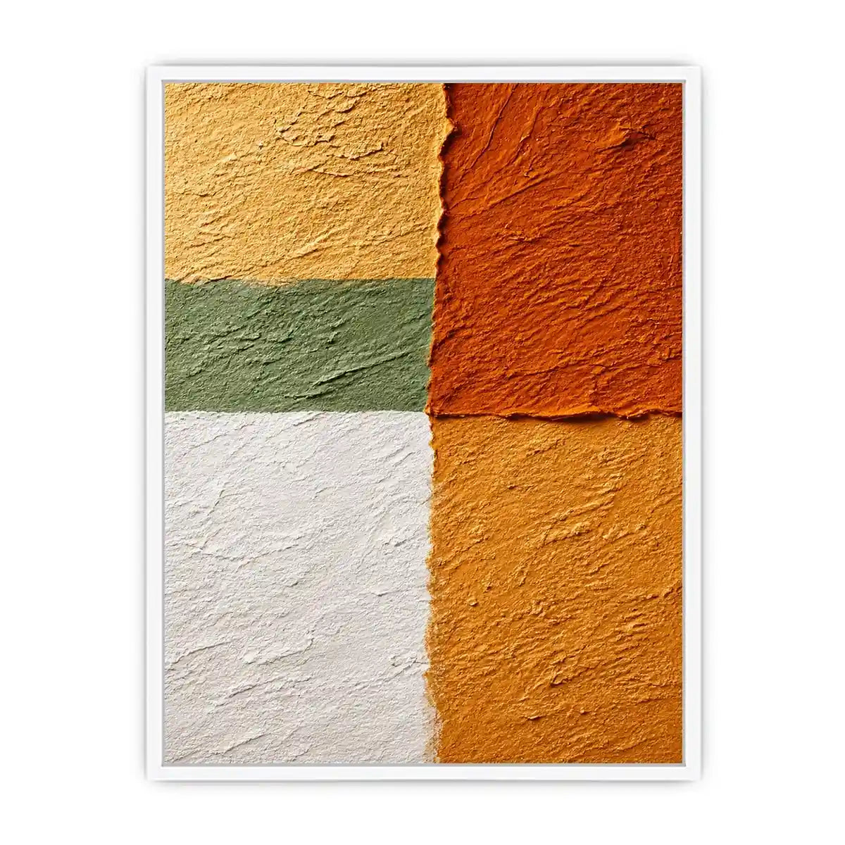 abstract textured wall art warm earthy tones terracotta beige minimalist canvas decor