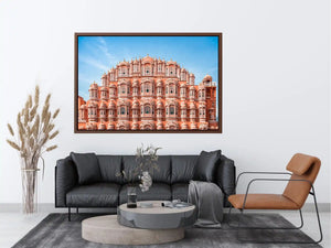 Hawa Mahal Jaipur pink palace architecture India heritage building wall art canvas decor