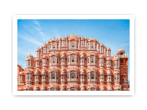 Hawa Mahal Jaipur pink palace architecture India heritage building wall art canvas decor