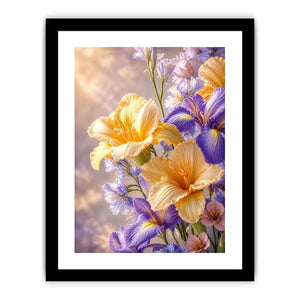 Lavender Petal Glow premium canvas wall art for modern home decor.