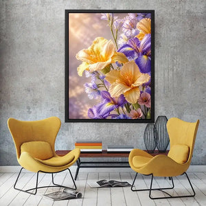 Lavender Petal Glow premium canvas wall art for modern home decor.