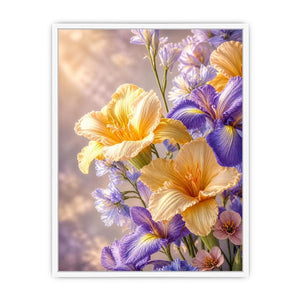 Lavender Petal Glow premium canvas wall art for modern home decor.