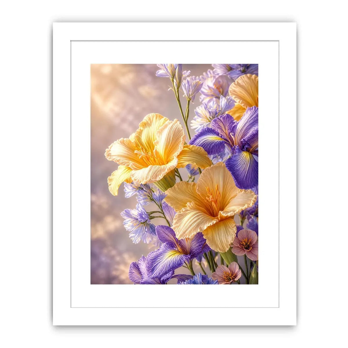 Lavender Petal Glow premium canvas wall art for modern home decor.
