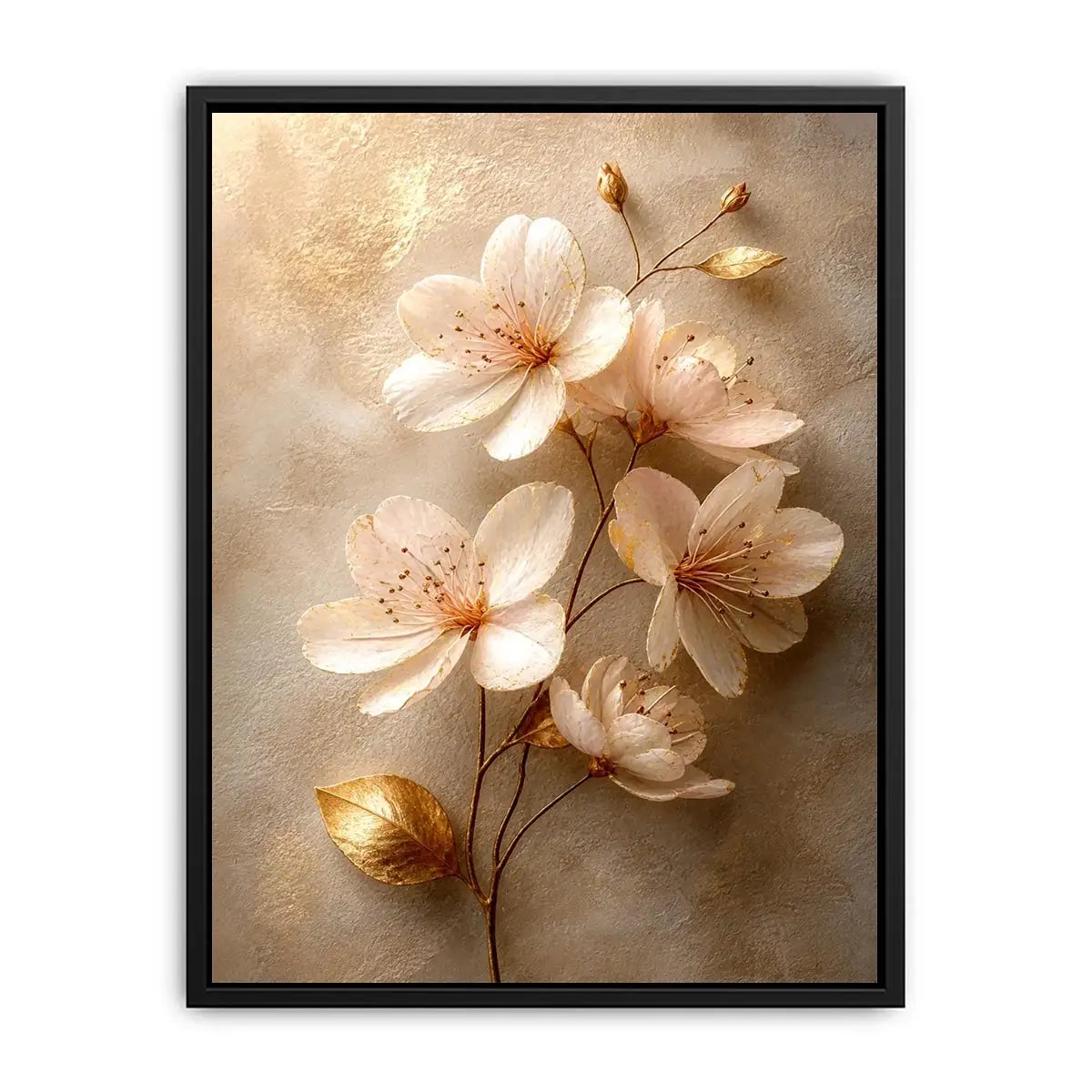 Golden Hearth Escape premium canvas wall art for modern home decor.