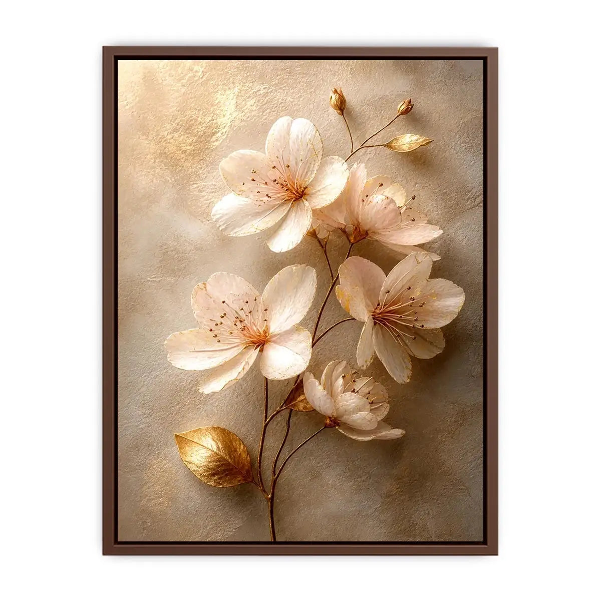 Golden Hearth Escape premium canvas wall art for modern home decor.
