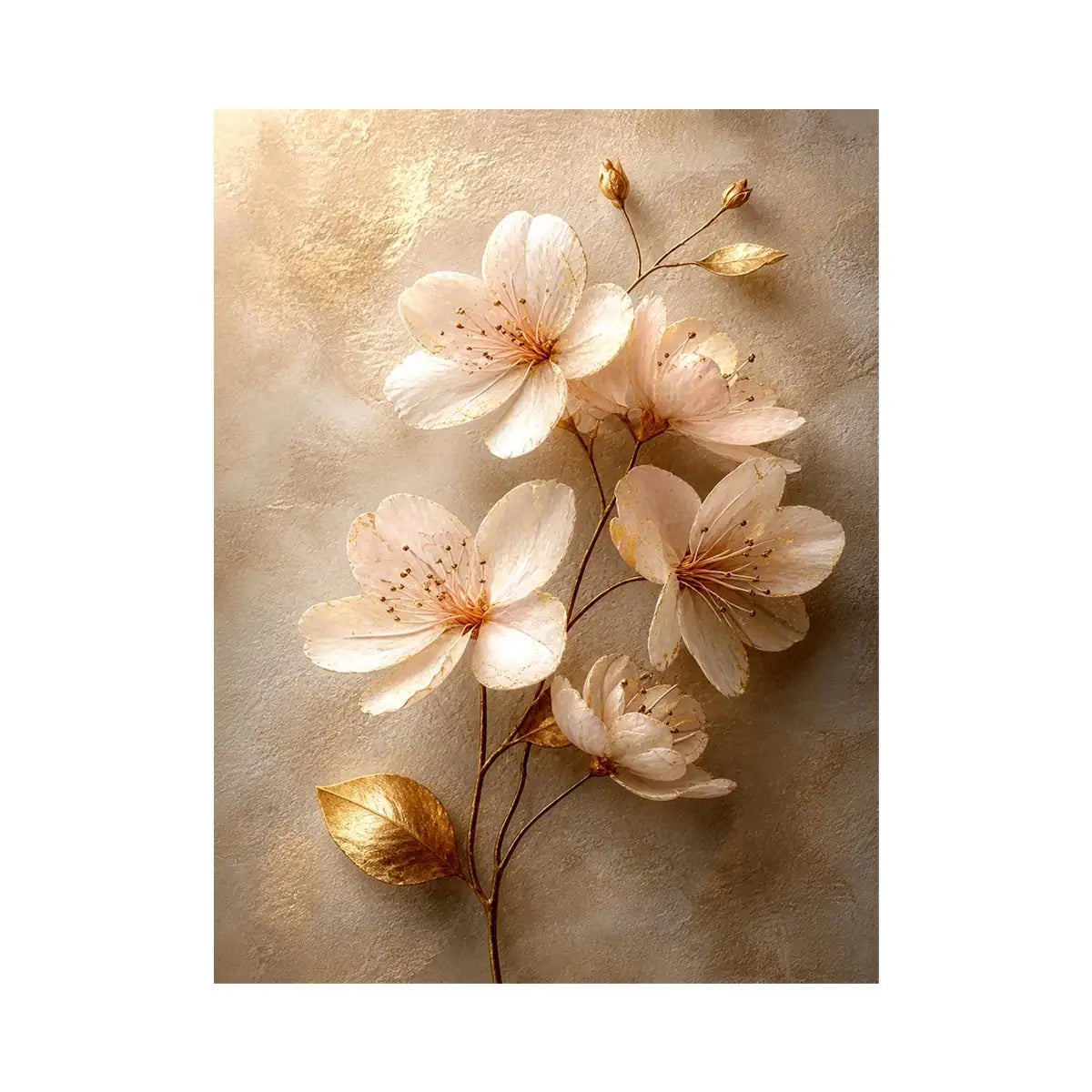 Golden Hearth Escape premium canvas wall art for modern home decor.