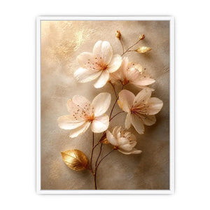 Golden Hearth Escape premium canvas wall art for modern home decor.