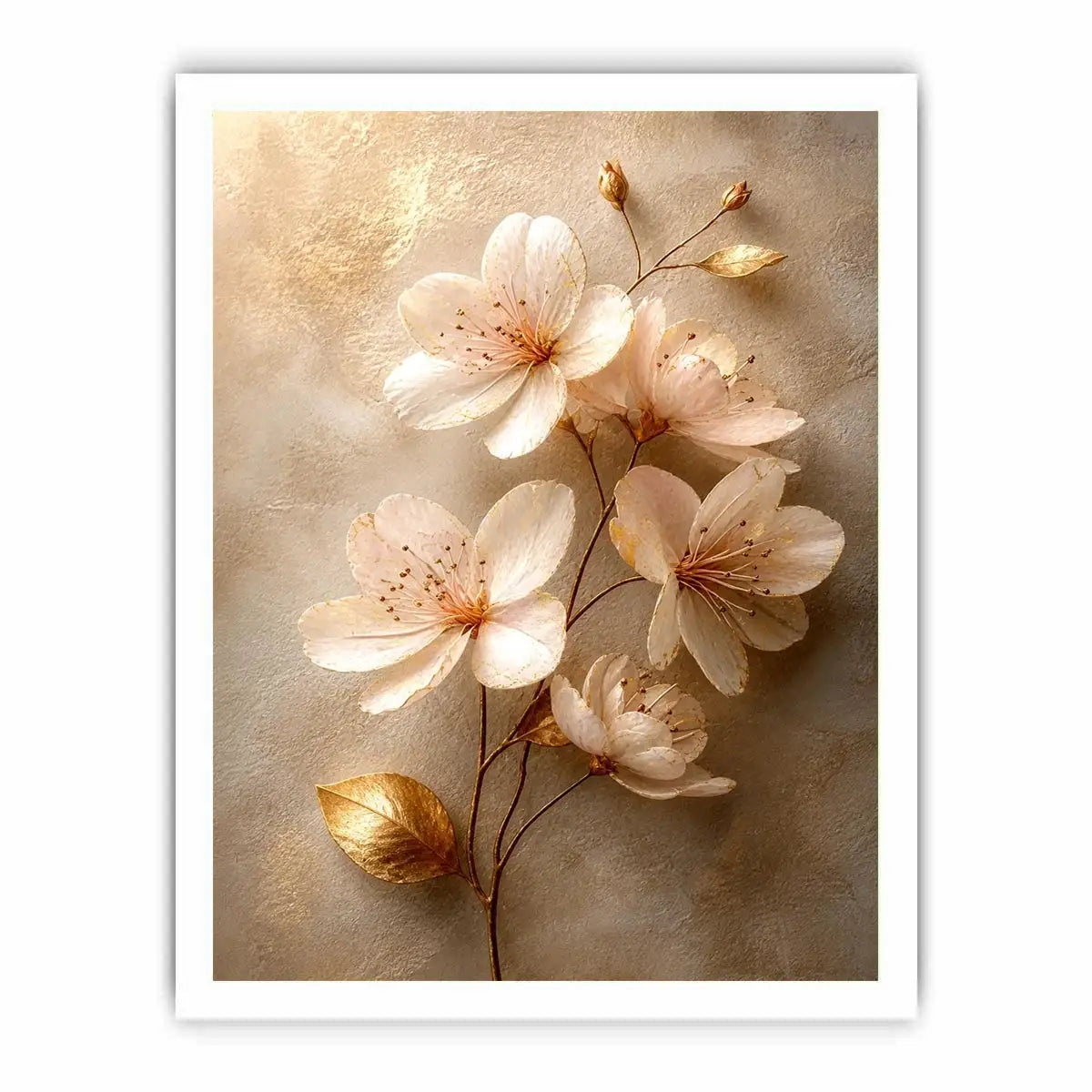 Golden Hearth Escape premium canvas wall art for modern home decor.