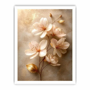 Golden Hearth Escape premium canvas wall art for modern home decor.