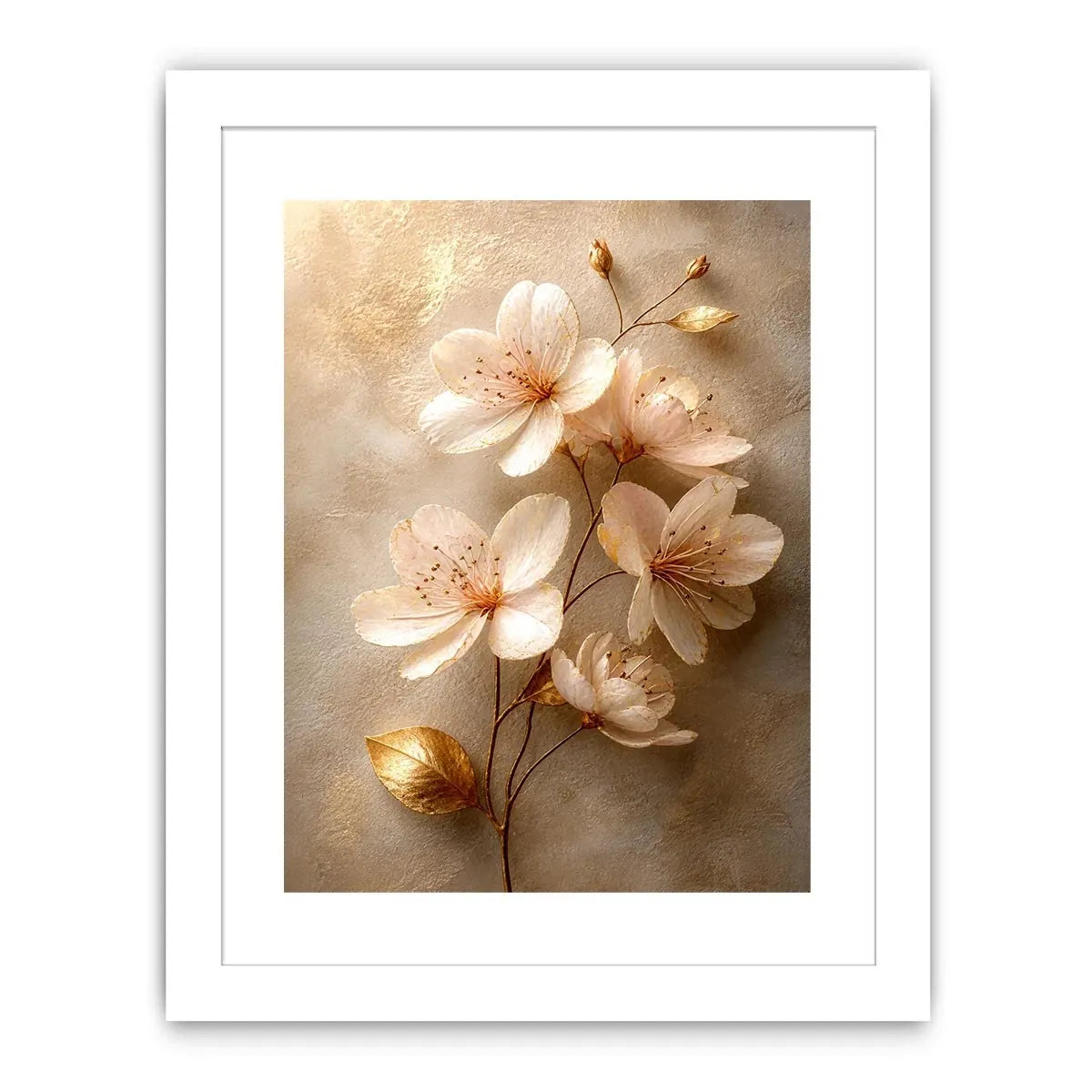Golden Hearth Escape premium canvas wall art for modern home decor.