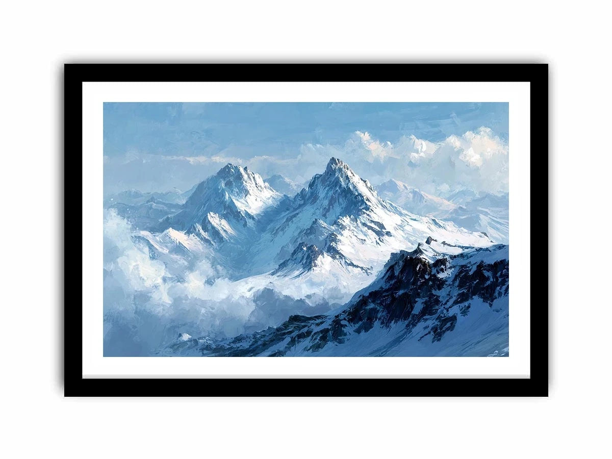 Frozen Summit Echo premium canvas wall art for modern home decor.