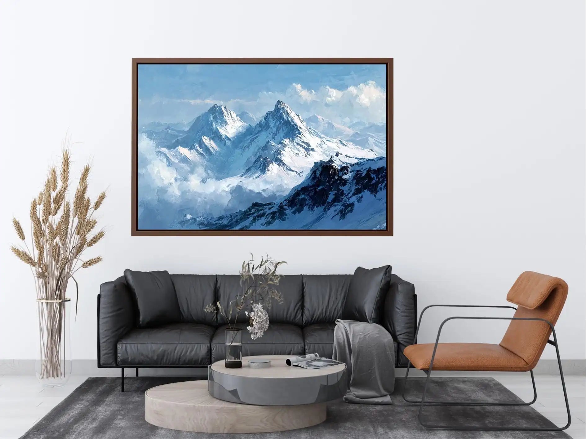 Frozen Summit Echo premium canvas wall art for modern home decor.