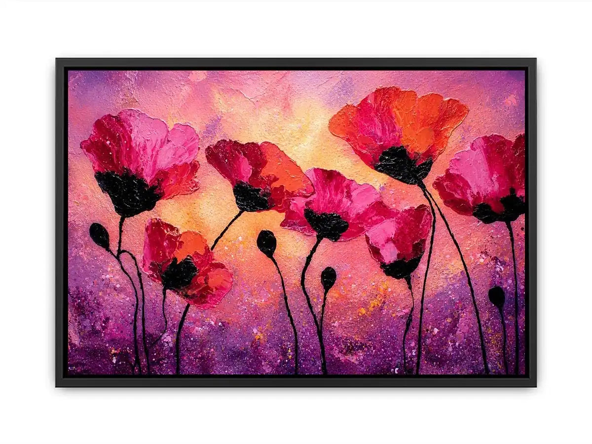 Blushed Petal Symphony premium canvas wall art for modern home decor.