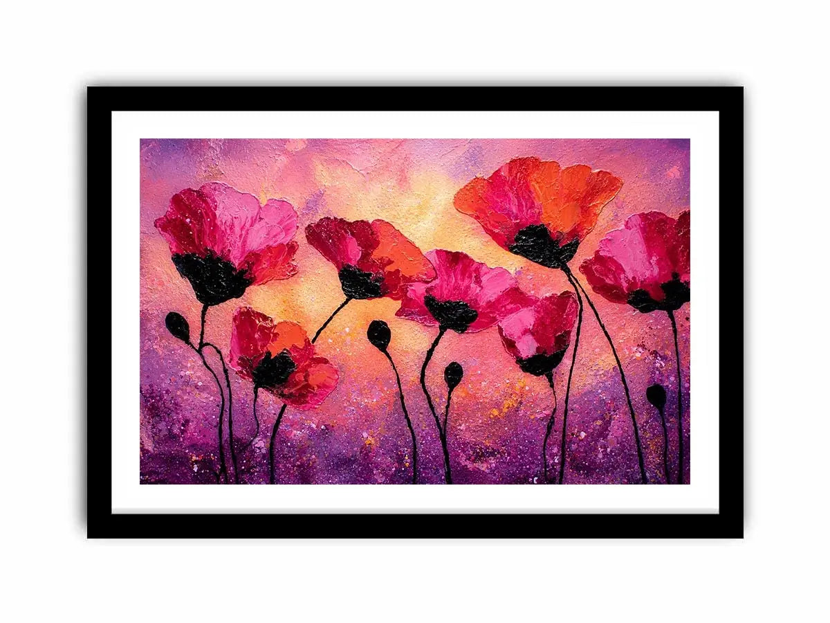 Blushed Petal Symphony premium canvas wall art for modern home decor.