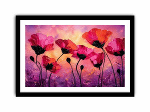 Blushed Petal Symphony premium canvas wall art for modern home decor.