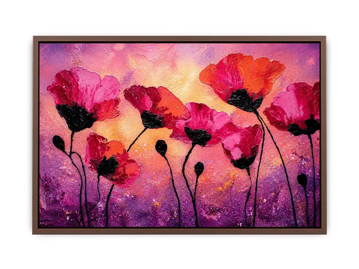 Blushed Petal Symphony premium canvas wall art for modern home decor.