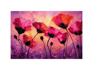 Blushed Petal Symphony premium canvas wall art for modern home decor.