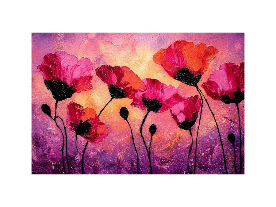 Blushed Petal Symphony premium canvas wall art for modern home decor.