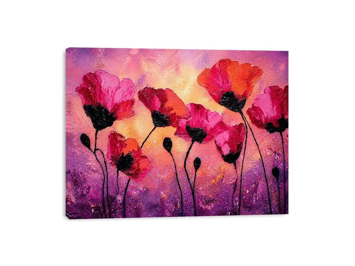 Blushed Petal Symphony premium canvas wall art for modern home decor.