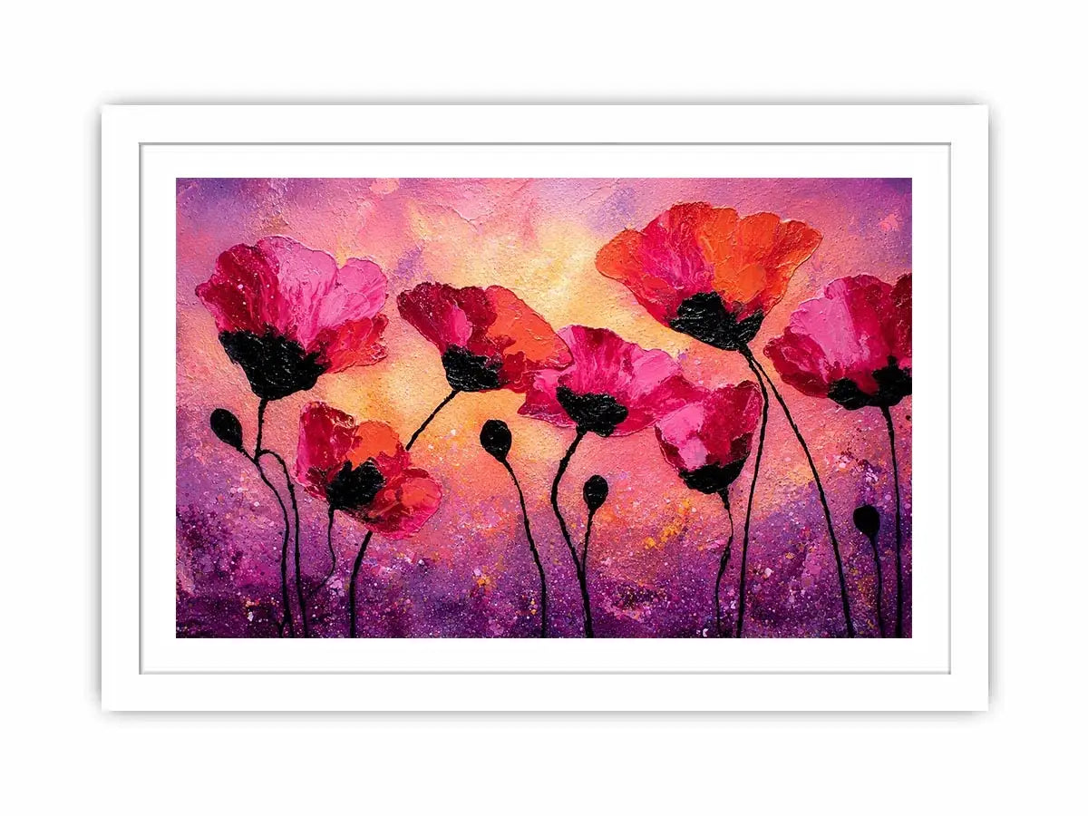 Blushed Petal Symphony premium canvas wall art for modern home decor.