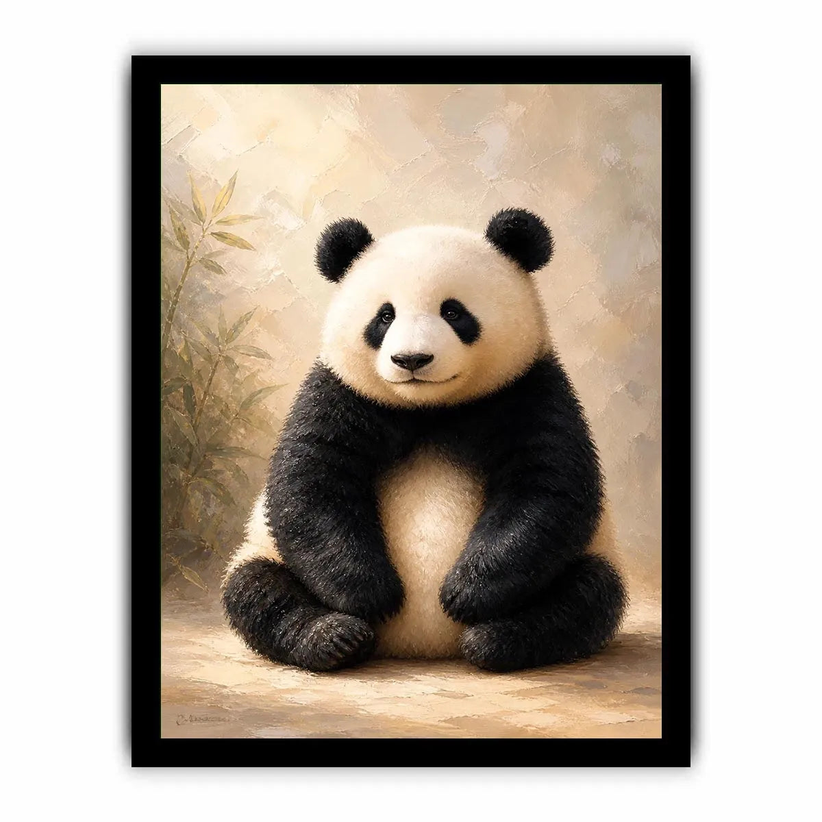 Gentle Bamboo Spirit premium canvas wall art for modern home decor.