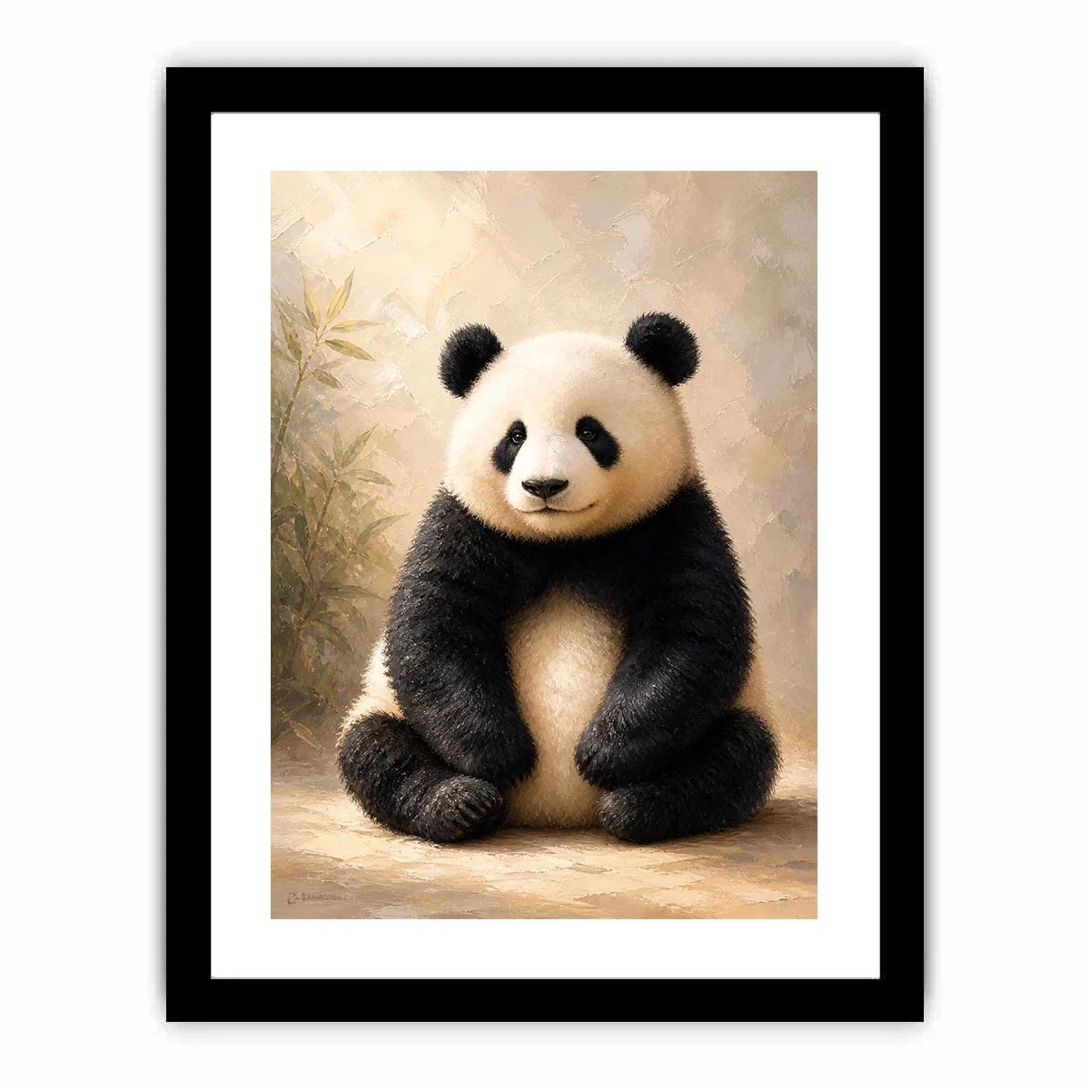 Gentle Bamboo Spirit premium canvas wall art for modern home decor.