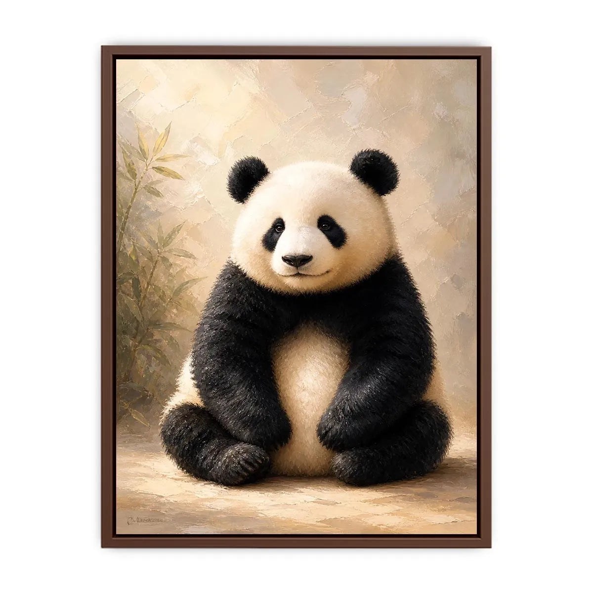 Gentle Bamboo Spirit premium canvas wall art for modern home decor.