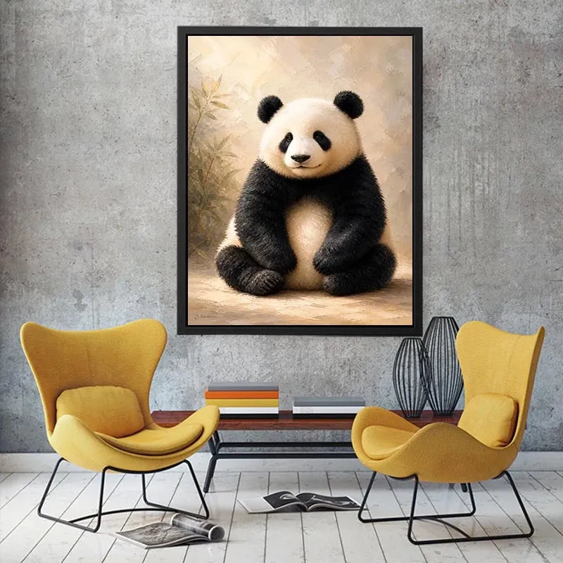 Gentle Bamboo Spirit premium canvas wall art for modern home decor.