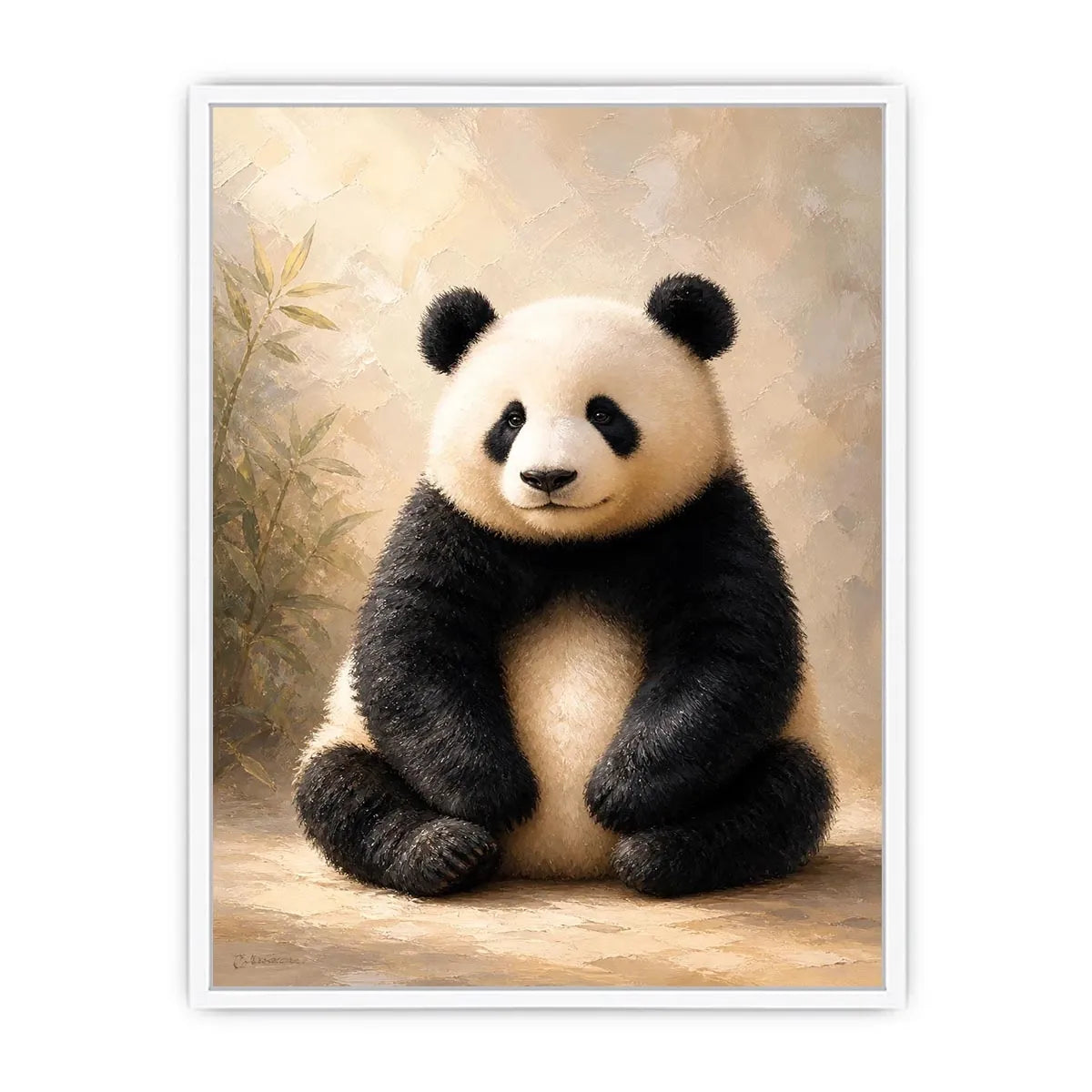 Gentle Bamboo Spirit premium canvas wall art for modern home decor.