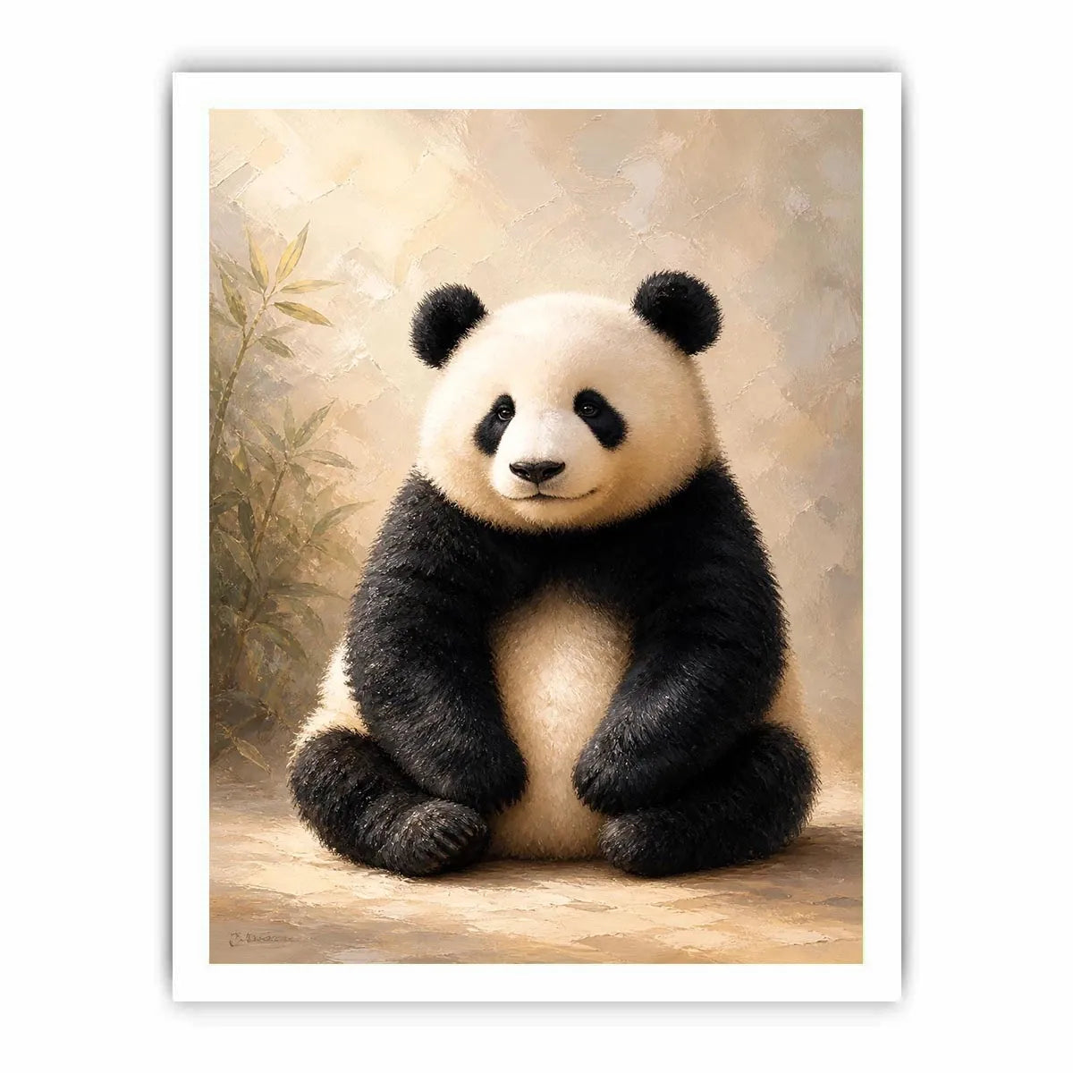 Gentle Bamboo Spirit premium canvas wall art for modern home decor.