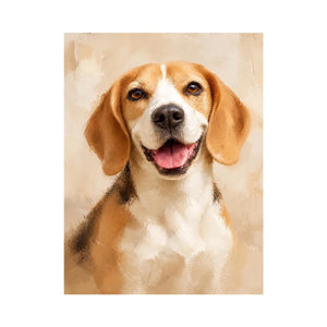 Happy Tail Charm premium canvas wall art for modern home decor.