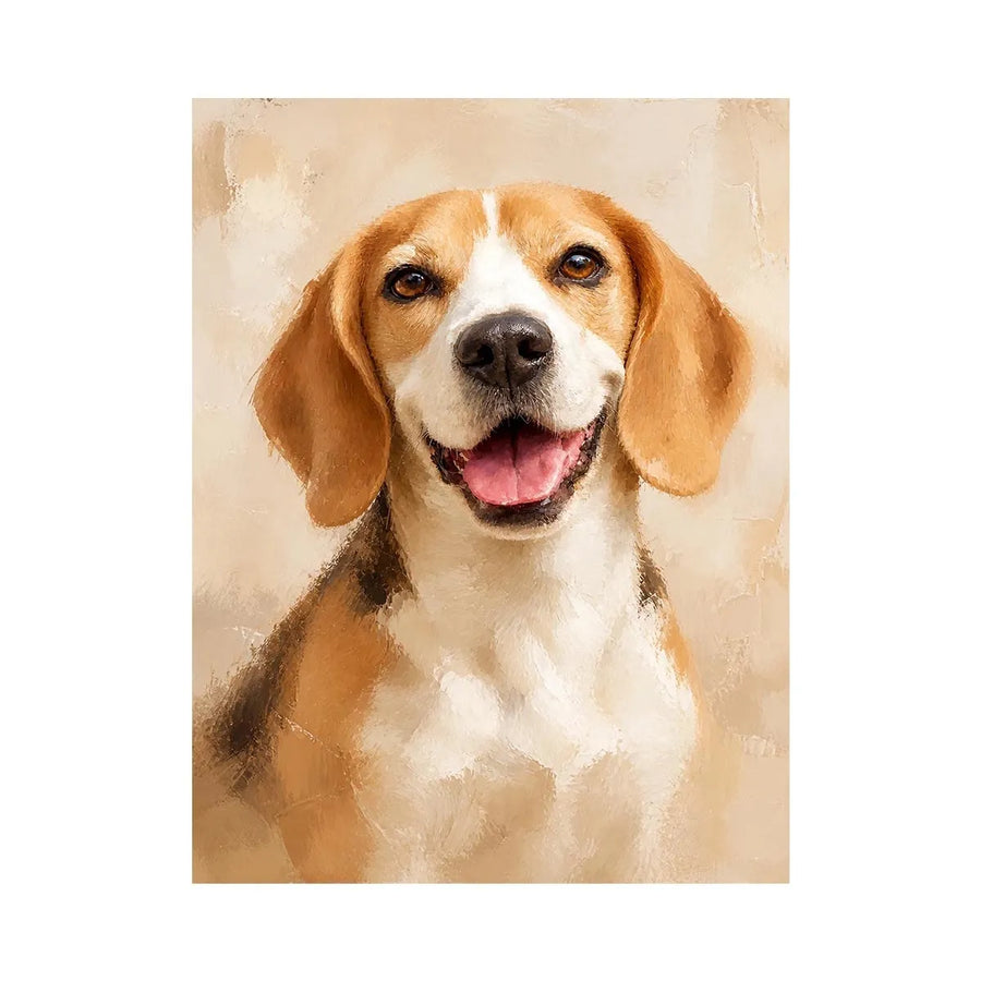 Happy Tail Charm premium canvas wall art for modern home decor.