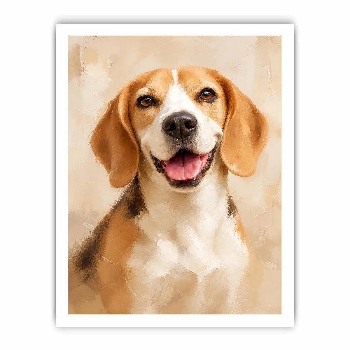 Happy Tail Charm premium canvas wall art for modern home decor.