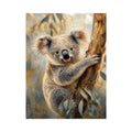 Golden Eucalyptus Glow premium canvas wall art for modern home decor.