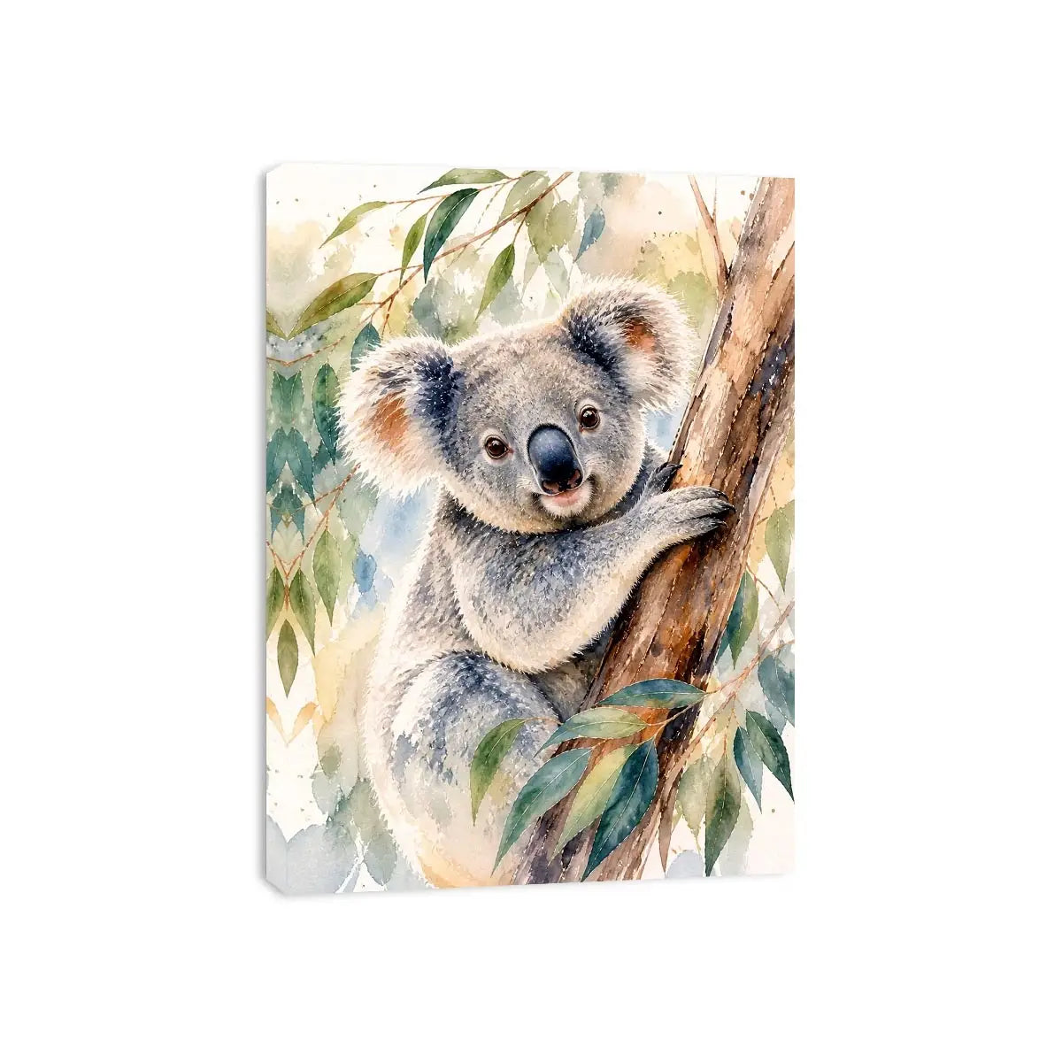 Soft Eucalyptus Haven premium canvas wall art for modern home decor.