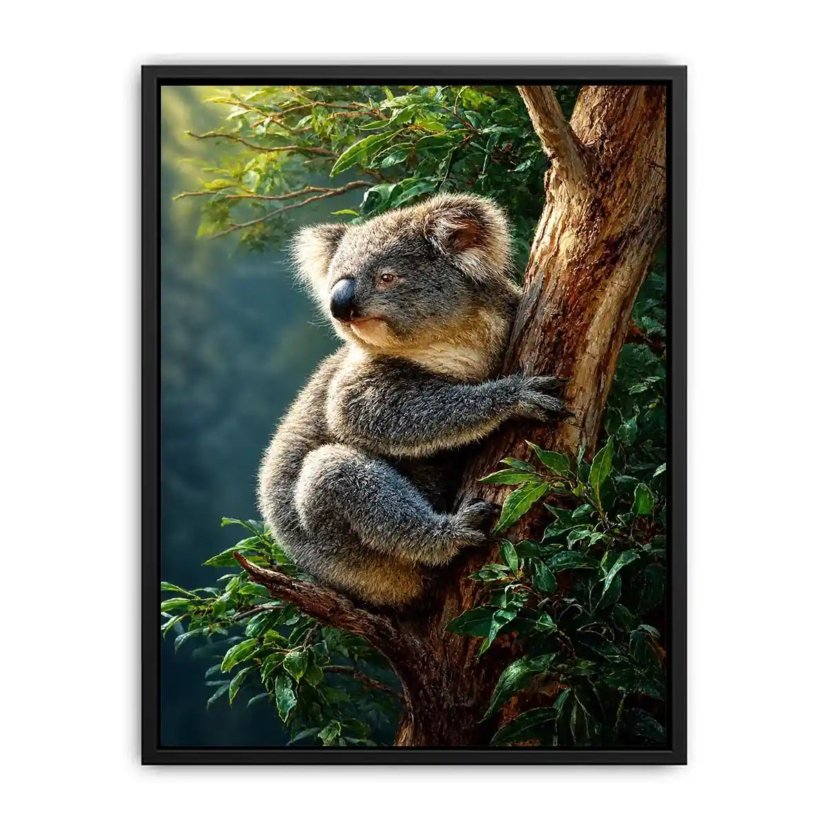 Forest Haven Koala premium canvas wall art for modern home decor.